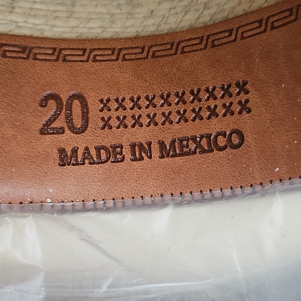 DALLAS HATS Men's Cream Cowboy Hat with Brown Band - Picture 12 of 13